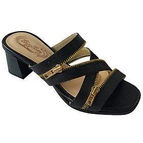 Dép Cao Gót Nữ BIGGBEN Da Bò Cao 5 Phân DCG105