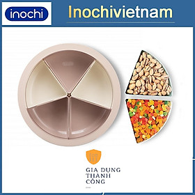 Mua Hộp đựng mứt tết bánh kẹo tròn Haru inochi khay nhựa cao cấp 5 cánh