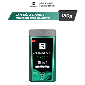 Tắm gội 2 trong 1 Romano 2in1 Classic 180g