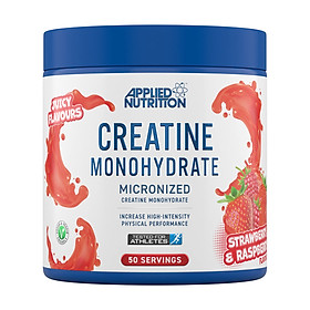 Creatine Applied Nutrition (250g - 50Serving) Creatine Monohydrate Micronized - Hỗ Trợ Tăng Sức Mạnh Cơ Bắp - Strawberry & Raspberry