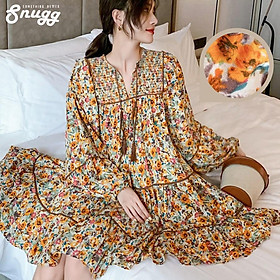 Đầm bầu bohemieng hoa nhí Ahasing Snugg