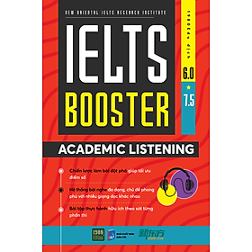 IELTS BOOSTER - ACADEMIC LISTENING - New Oriental IELTs Research Institute - 1980Edu dịch - (bìa mềm)