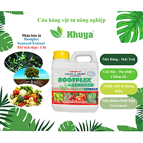Phân bón lá Growmore Root Plex Seaweed Extract Rong biển USA 1 lít