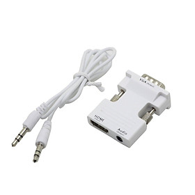 Bộ Chuyển Đổi Cáp Âm Thanh Từ VGA Sang HDMI HDTV Với Cáp Cắm USB (3.5mm 1080P)