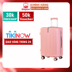 Hình ảnh Vali kéo du lịch cao cấp bảo hành chính hãng Size 24inch-KS 219 - Vàng hồng