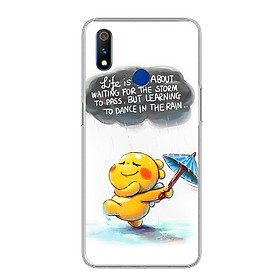Ốp điện thoại Realme 3 Pro - 0009 RAIN01 - Silicon dẻo - Hàng Chính Hãng
