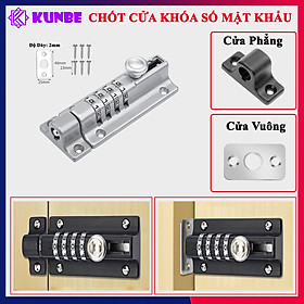 Chốt Cửa Khóa Số Mật Khẩu Cơ KUNBE An Toàn Chắc Chắn