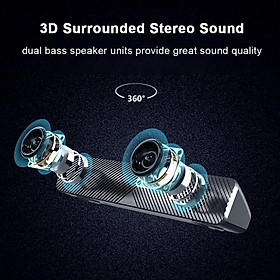 SADA V-108 Speaker Bar Computer Speakers Stereo HiFi Sound Wired Computer Sound Bar Rich Bass USB Powered Soundbar
