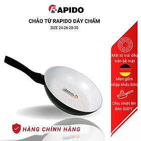 Mua Chảo từ chống dính Rapido  chảo xào vân đá size 24-30cm dùng bếp từ  gas  hồng ngoại - hàng chính hãng