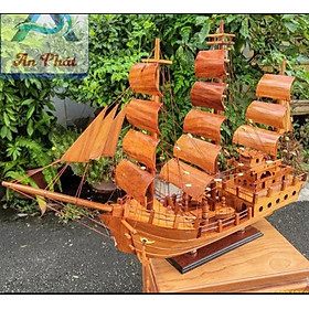 Mua Thuyền gỗ gõ thuận buồm xuôi gió dài 40 cm
