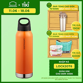 Bình Giữ Nhiệt Bằng Thép Không Gỉ Lock&Lock Loop Tumbler LHC4154ORG (620ml) - Cam