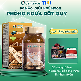 Viên Uống Phòng Ngừa Đột Quỵ, Bổ Não Nattokinase 3000FU Natto Ichou Genki Fami Nhật Bản