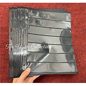 Mua Combo 10 phơi tem 7 ngăn đen đựng tem 2 mặt