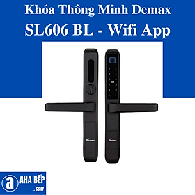 Khóa Thông Minh Demax SL606 BL - Wifi App. Hàng Chính Hãng