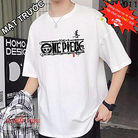 Áo Thun Tay Lỡ Luffy Màu Trắng Áo thun unisex đẹp form rộng oversize | One Piece Tshirt