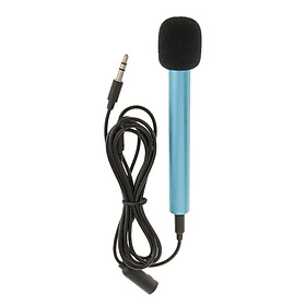 Mini 3.5mm Microphone Mic for Mobile Phone Smartphones Accessories Blue