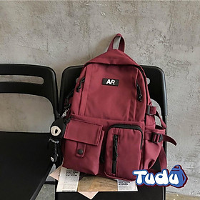 Balo Đi Học Nhiều Ngăn, Ba Lô Nam Nữ Phong Cách Hàn Quốc, Vải Dù Chống Nước Kèm Phụ Kiện, Đựng Vừa Laptop 14 inch CN157