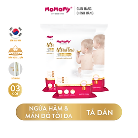 Combo 3 gói Tã bỉm dán nhập Hàn Mamamy Ultraflow Đủ size S-M-L