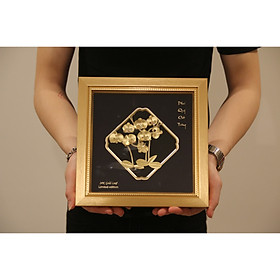 Mua Tranh hoa lan dát vàng 24K - Phú Qúy Cát Tường