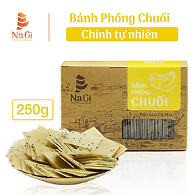 Bánh Phồng Chuối - Ăn chay, Đặc sản Năm Căn - Cà Mau, Thương hiệu NaGi