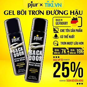 Gel bôi trơn silicone cho đường hậu Pjur Back Door Relaxing Chai 100ml chiết xuất jojoba cao cấp giúp thư giãn cơ vòng