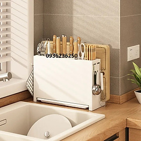 Mua Kệ cài dao thớt đũa thìa có khay chứa nước  giá để dụng cụ nhà bếp thông minh mẫu mới nhất