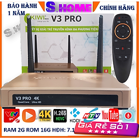 Mua Tivi Box Android Kiwibox V3 Pro Chính Hãng + Tặng Chuột Bay V5 Pro điều khiển bằng giọng nói