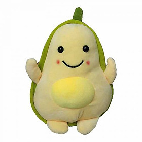 Gấu Bông Trái Bơ Vải 3D Siêu Mịn An Toàn Cho Trẻ Nhỏ Quà Tặng Siêu Hot Cho Fan Ruột Yêu Bơ (Ruột Vàng 25cm)