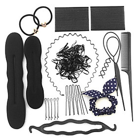 Hair Styling Set Fashion Hair Styles DIY Tools Accessories Hair Modeling Hairdressing Tool Kit Simple & Fast Bun Shaper