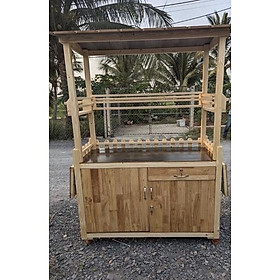 Mua xe gỗ cafe di động (quầy trà sữa)
