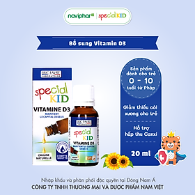 TPBVSK Special Kid Vitamine D3 - Xương răng chắc khỏe, cơ thể cứng cáp (20ml) [Siro – Nhập khẩu Pháp]