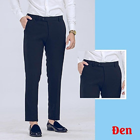 Quần âu nam cao cấp lịch sự chống nhăn màu đen chuẩn soái ca Hàn Quốc