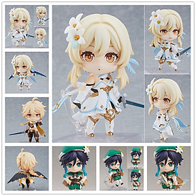 Tượng figure genshin impact 1717/1718/1795 lắp ghép/ Nendoroid genshin impact Lumine/aether tralveler/ Venti