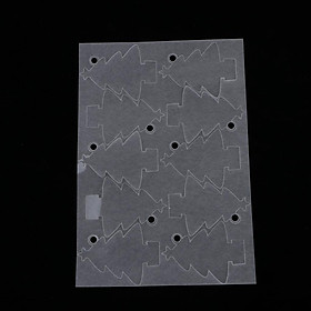 5 Half Transparent Shrink Film Sheets Shrinkable Paper Craft Dull Polish Circle