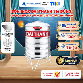 Mua Bồn nước inox Đại Thành Vigo SUS 316 Đứng 500L 1000L 1500L 2000L Chính hãng  Chỉ bán khu vực miền Nam  Bảo hành 20 năm