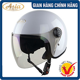 Mũ Bảo Hiểm 3/4 Có Kính - Asia MT-124K - Hàng Chính Hãng, Bảo Hành 1 năm