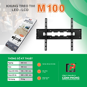 Mua Khung mâm chính hãng CP giá treo tivi led cố định cho mọi hãng tivi từ 43-100 inch kèm ốc vít M100 - Hàng Chính Hãng