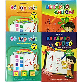 [Download Sách] Combo Bé Tập Viết Quyển 1, 2 và Bé Tập Tô (tặng kèm 1 tờ sticker dán 36 hình ngôi sao)