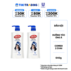 Combo 2 LIFEBUOY Dầu gội dưỡng tóc óng ả 640g
