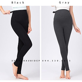 Hình ảnh Quần legging (555) Bà bầu đơn giản, thoải mái, dễ phối đồ