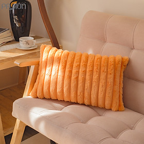 Mua Gối Tựa Lưng  Gối Sofa Lông Thỏ Sọc Lớn Sang Trọng