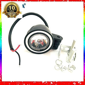 Đèn trợ sáng L1 3 chức năng có vòng led angel màu xanh