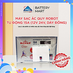 MÁY SẠC ẮC QUY ROBOT TỰ ĐỘNG 15A 12V-24V, Dây Đồng