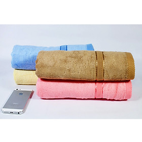 Mua Combo 3 khăn tắm sợi tre 60x120 cm - 370Gr dùng trong gia đình Cao Cấp (Giao màu ngẫu nhiên)