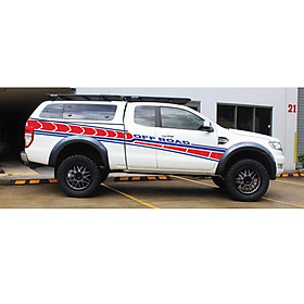 Tem cho xe bán tải BT50, decal dán cho xe mitsubishi, xe Ford ranger WRAP 19, KT 387x39cm