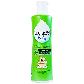 Sữa tắm gội cho bé Lactacyd Milky 500ml