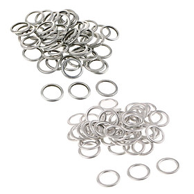 Pack of 50 Sliver Engine Oil Drain Plug Crush Washer Rings for Audi for VW for   803916010 N0138157 Thickness: 2.5mm