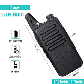 Mua Bộ đàm mini BD01 âm thanh to rõ ràng tần số UHF 16 kênh