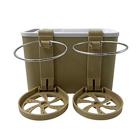 Car Armrest Storage box Cup Holder car Storage for Coffee Beige Yellow