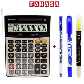 Máy Tính Văn Phòng Casio DJ 240D-W-DP Plus - Kèm Quà Chất